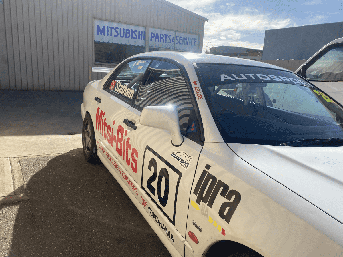 Mitsubishi race car